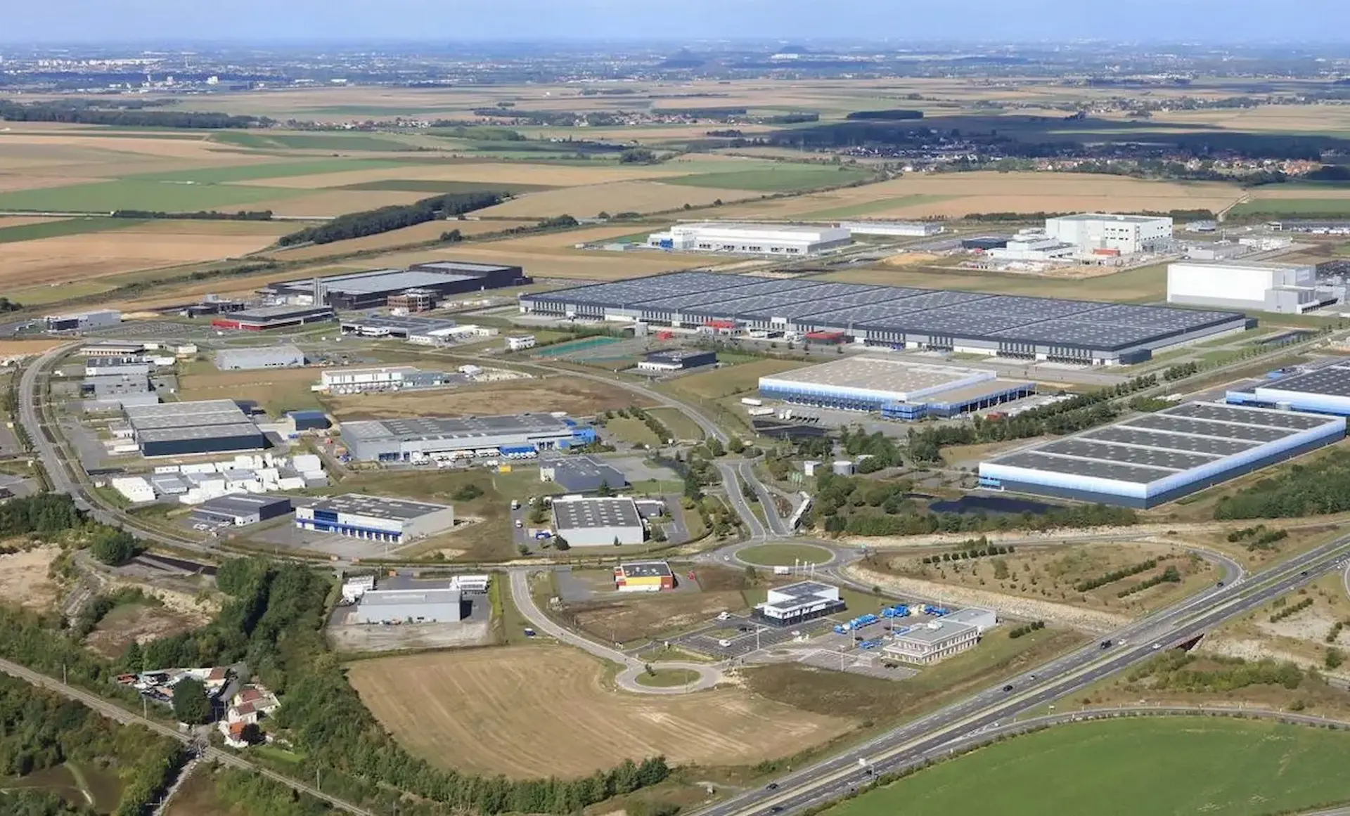 Zone d'activités logistiques dans les Hauts-de-France